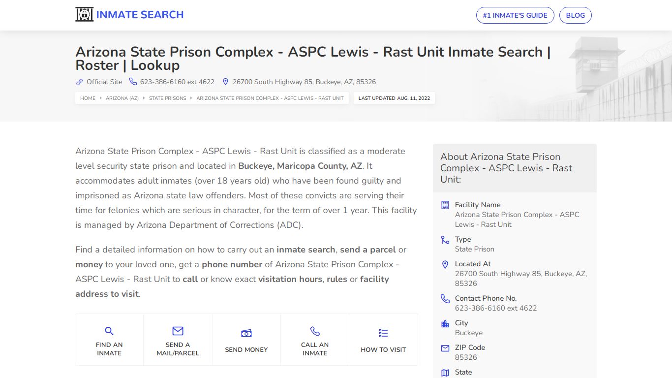 ASPC Lewis - Nationwide Inmate Search | Inmate Lookup